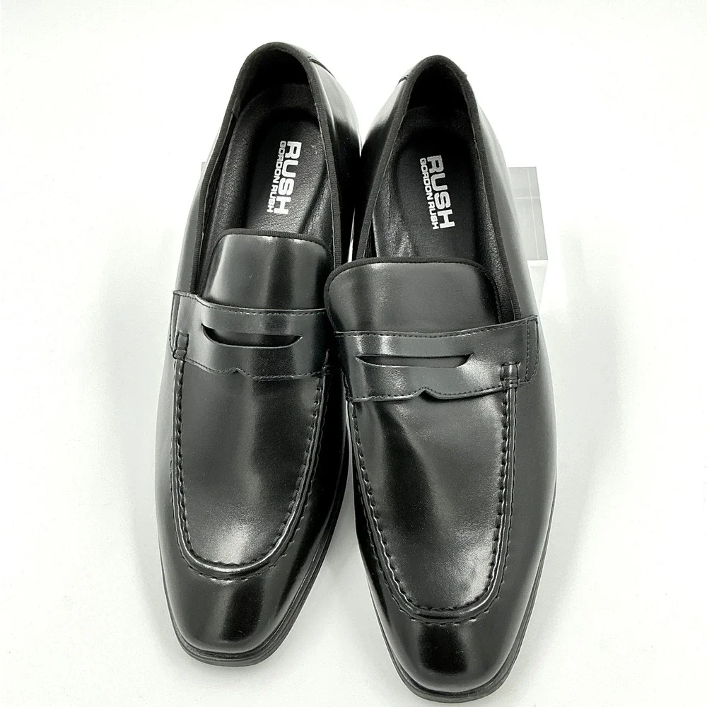 Gordon Rush Mens Size 11 Black Dress Penny Loafer Shoes Morgan